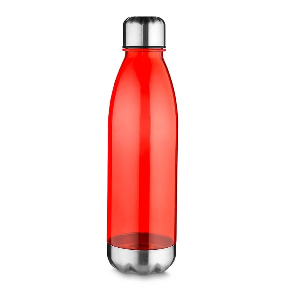 Garrafa Plástica 700ml GA1862 na cor Vermelho, brinde personalizado Sky Brindes