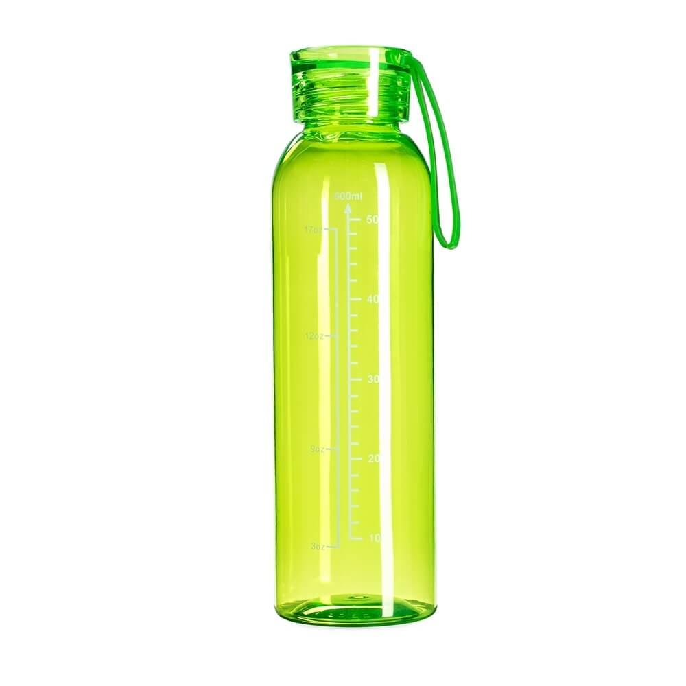 Garrafa Plástica 640ml GA1864 na cor Verde, brinde personalizado Sky Brindes
