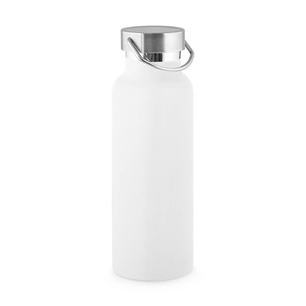 Garrafa em aço inox 810ml GA1868 na cor Branco, brinde personalizado Sky Brindes