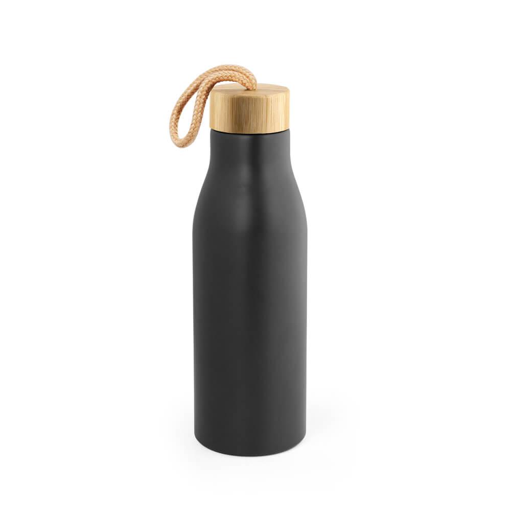 SQUEEZE EM AÇO INOX 570ml GA1870 na cor Preto, brinde personalizado Sky Brindes