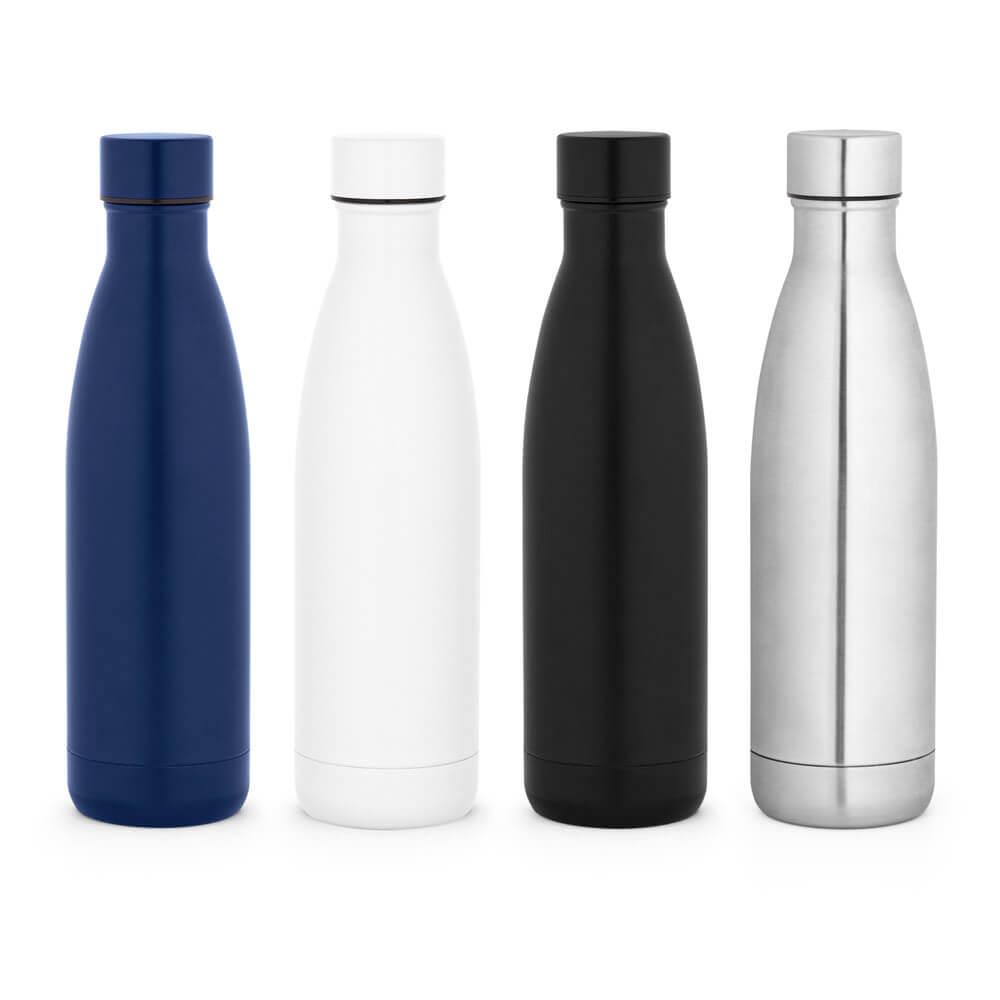 GARRAFA EM AÇO INOX TERMICA 810ml GA1874 na cor Preto, brinde personalizado Sky Brindes