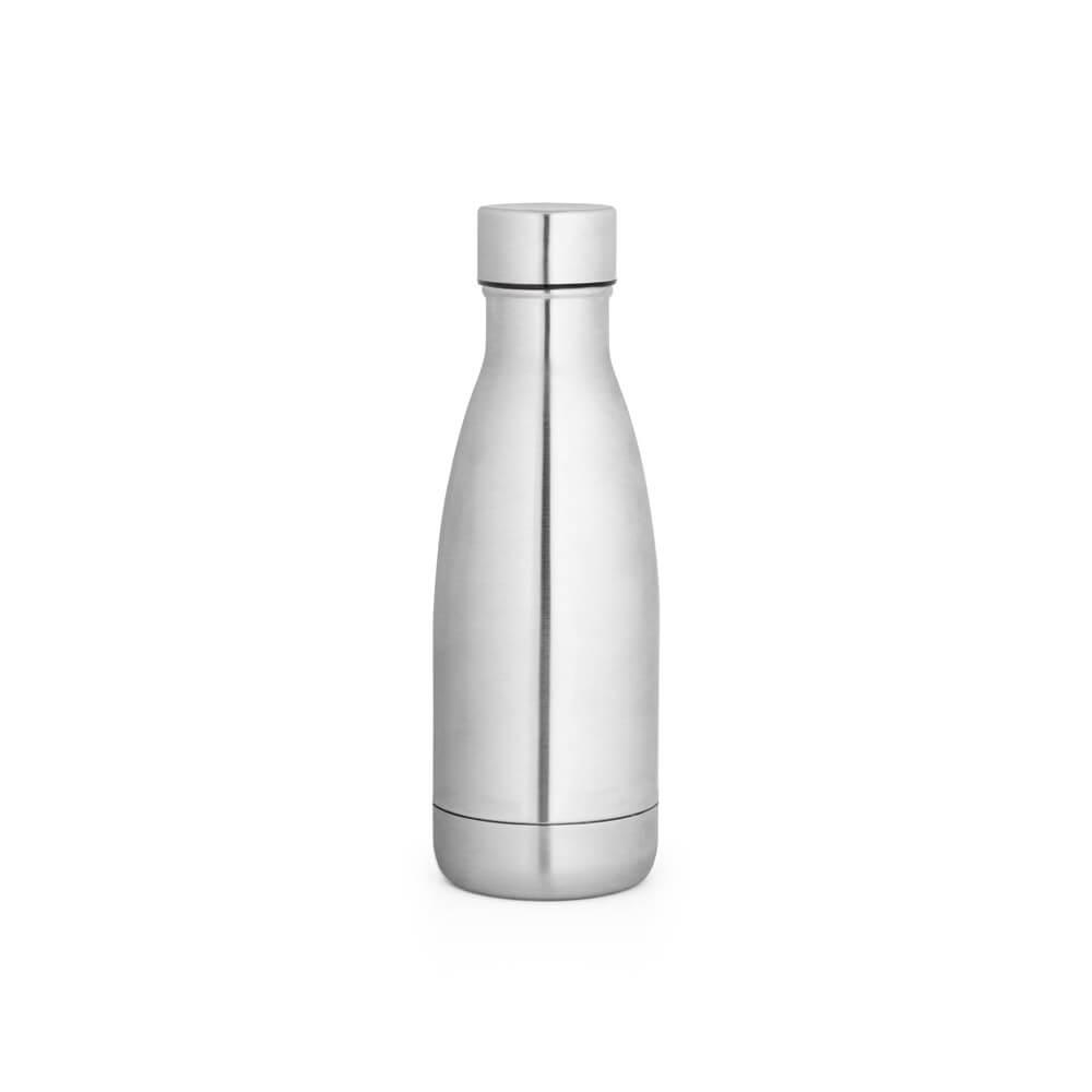Garrafa em aço inox termica 400ml GA1875 na cor Cromado, brinde personalizado Sky Brindes