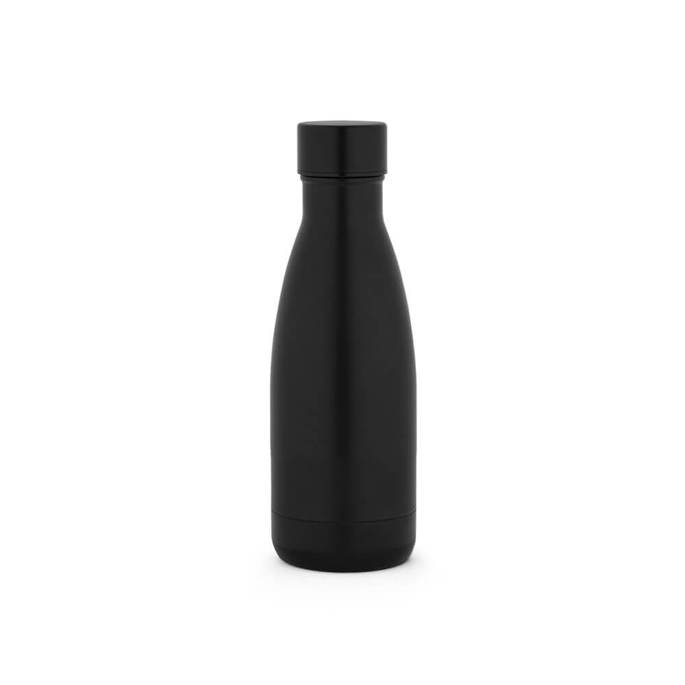 Garrafa em aço inox termica 400ml GA1875 na cor Preto, brinde personalizado Sky Brindes