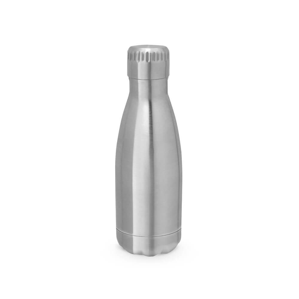 GARRAFA PARA SUBLIMAÇÃO TERMICA 380ml GA1876 na cor Cromado, brinde personalizado Sky Brindes
