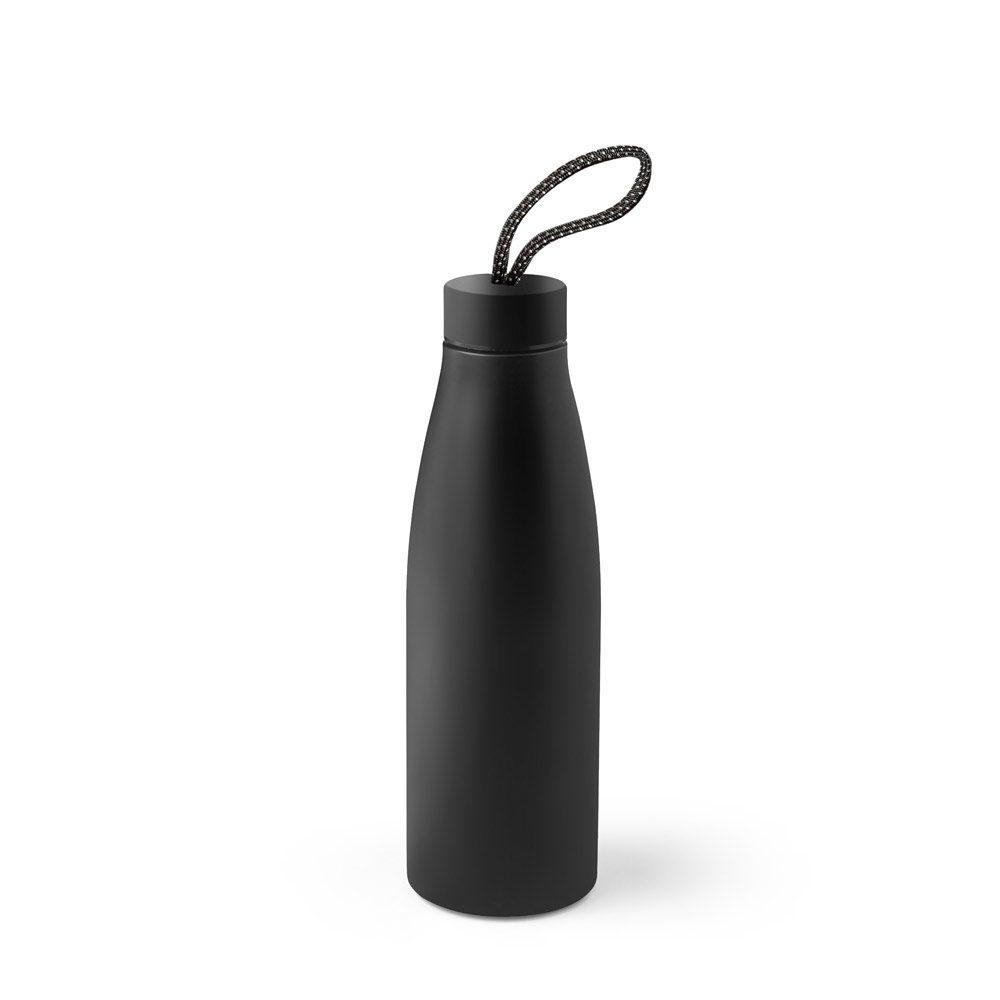 Garrafa Inox 710ml GA1878 na cor Preto, brinde personalizado Sky Brindes