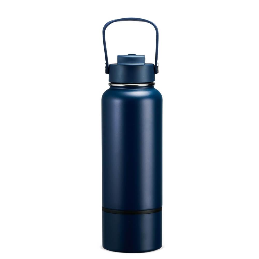Garrafa Térmica 800ml GA1879 na cor Azul, brinde personalizado Sky Brindes