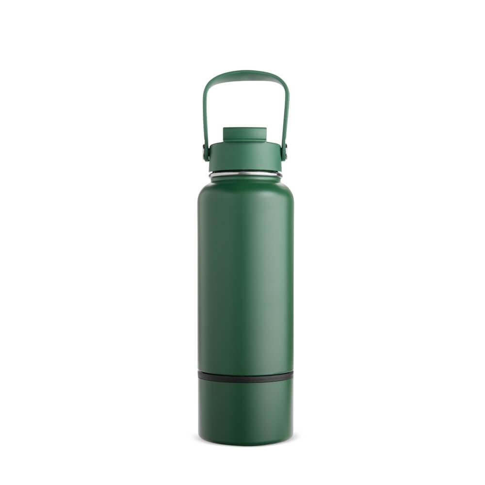 Garrafa Térmica 800ml GA1879 na cor Verde, brinde personalizado Sky Brindes