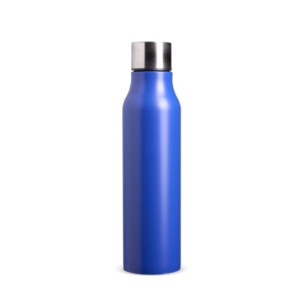 Garrafa Inox 1 Litro GA1881 na cor Azul, brinde personalizado Sky Brindes