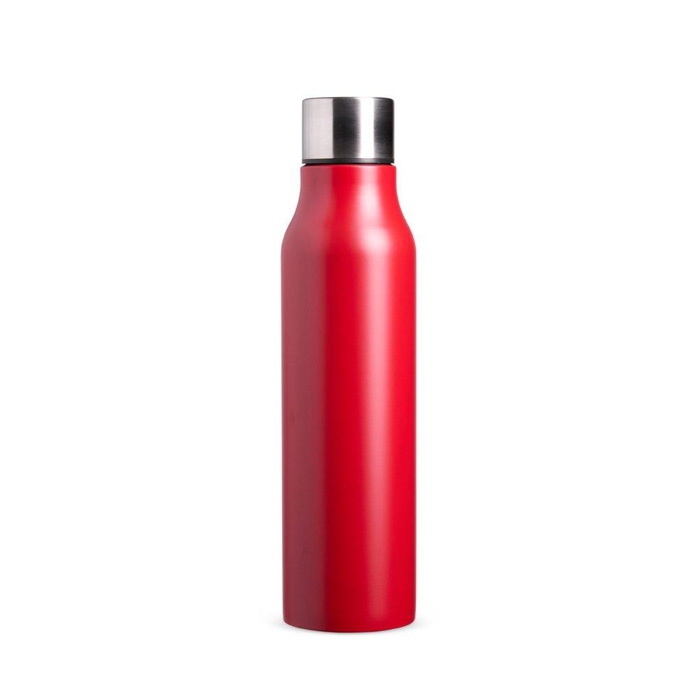 Garrafa Inox 1 Litro GA1881 na cor Vermelho, brinde personalizado Sky Brindes