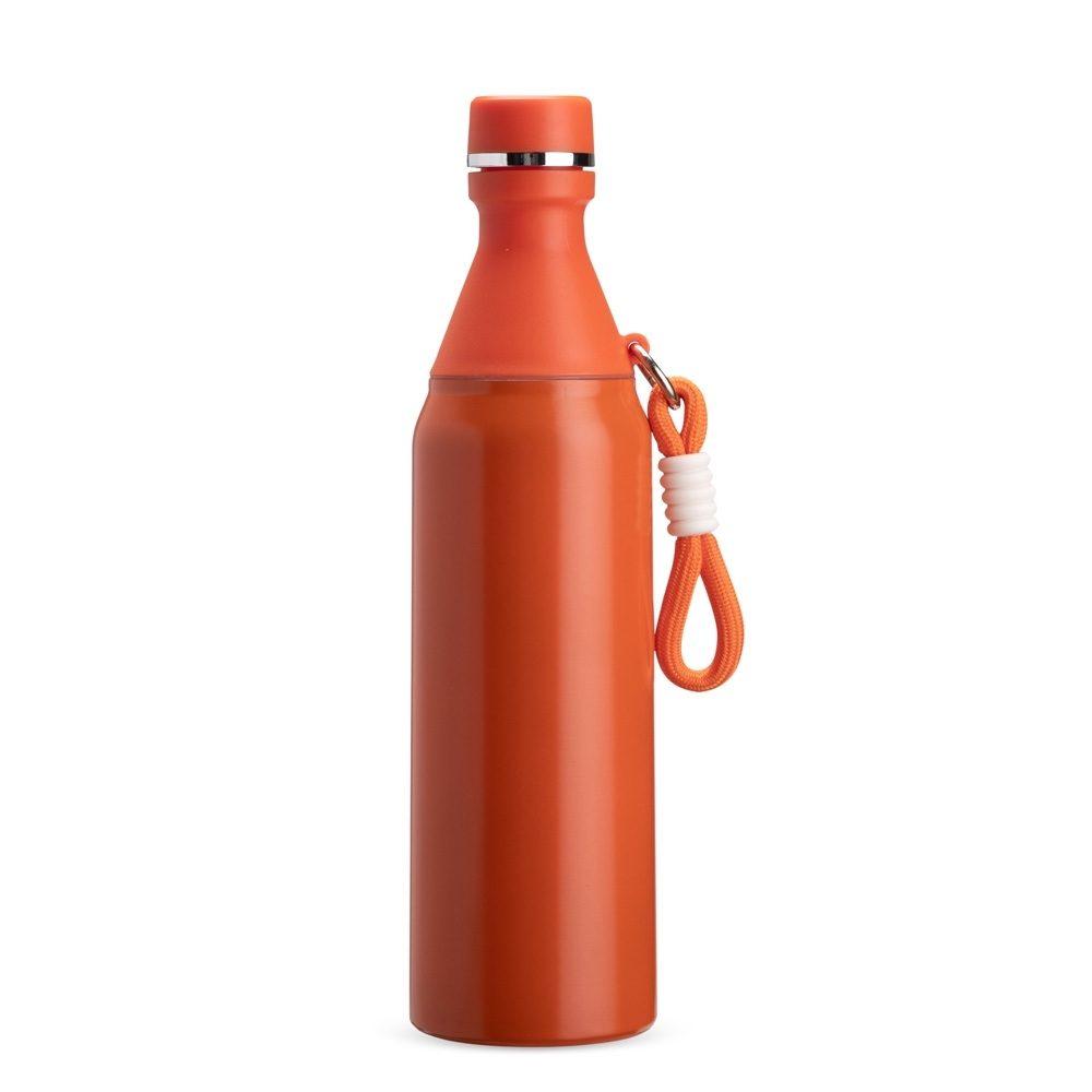 Garrafa Térmica 500ml GA1882 na cor Laranja, brinde personalizado Sky Brindes