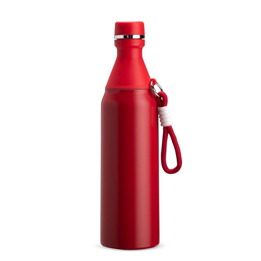 Garrafa Térmica 500ml GA1882 na cor Vermelho, brinde personalizado Sky Brindes