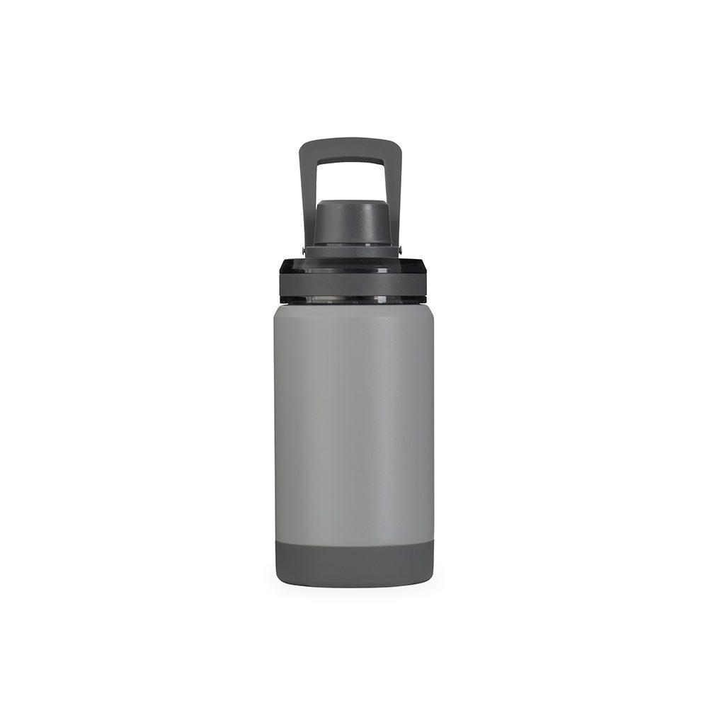 Garrafa Térmica 400ml GA1883 na cor Cinza, brinde personalizado Sky Brindes