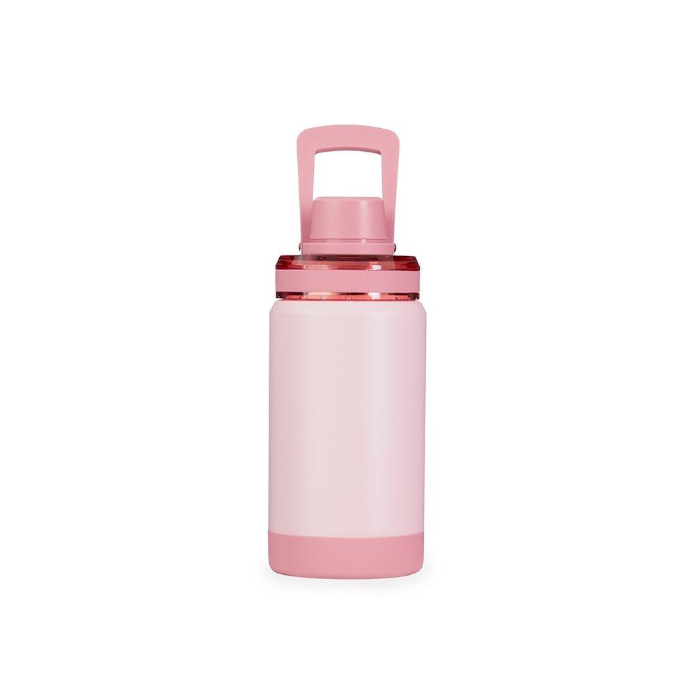 Garrafa Térmica 400ml GA1883 na cor Rosa claro, brinde personalizado Sky Brindes