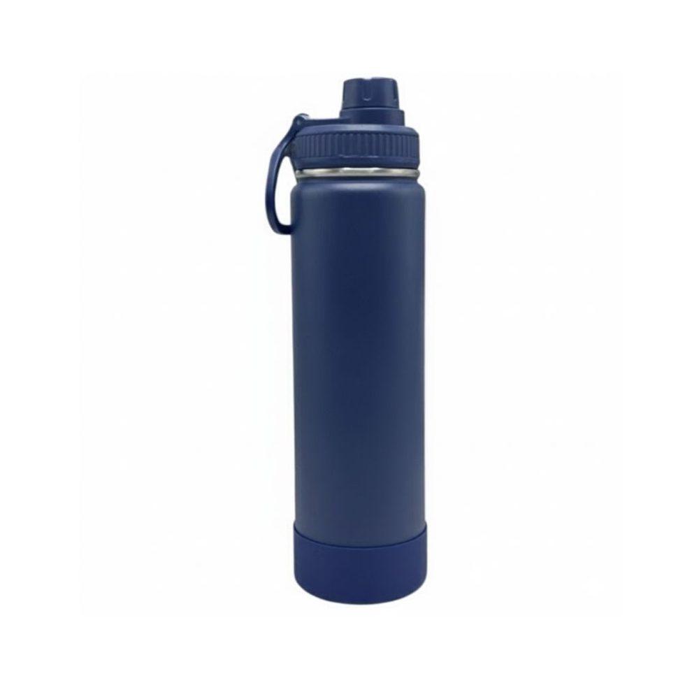 Garrafa Térmica Inox 800ml GA1884 na cor Azul, brinde personalizado Sky Brindes