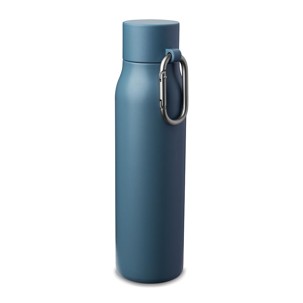Garrafa Térmica 550ml GA1885 na cor Azul claro, brinde personalizado Sky Brindes
