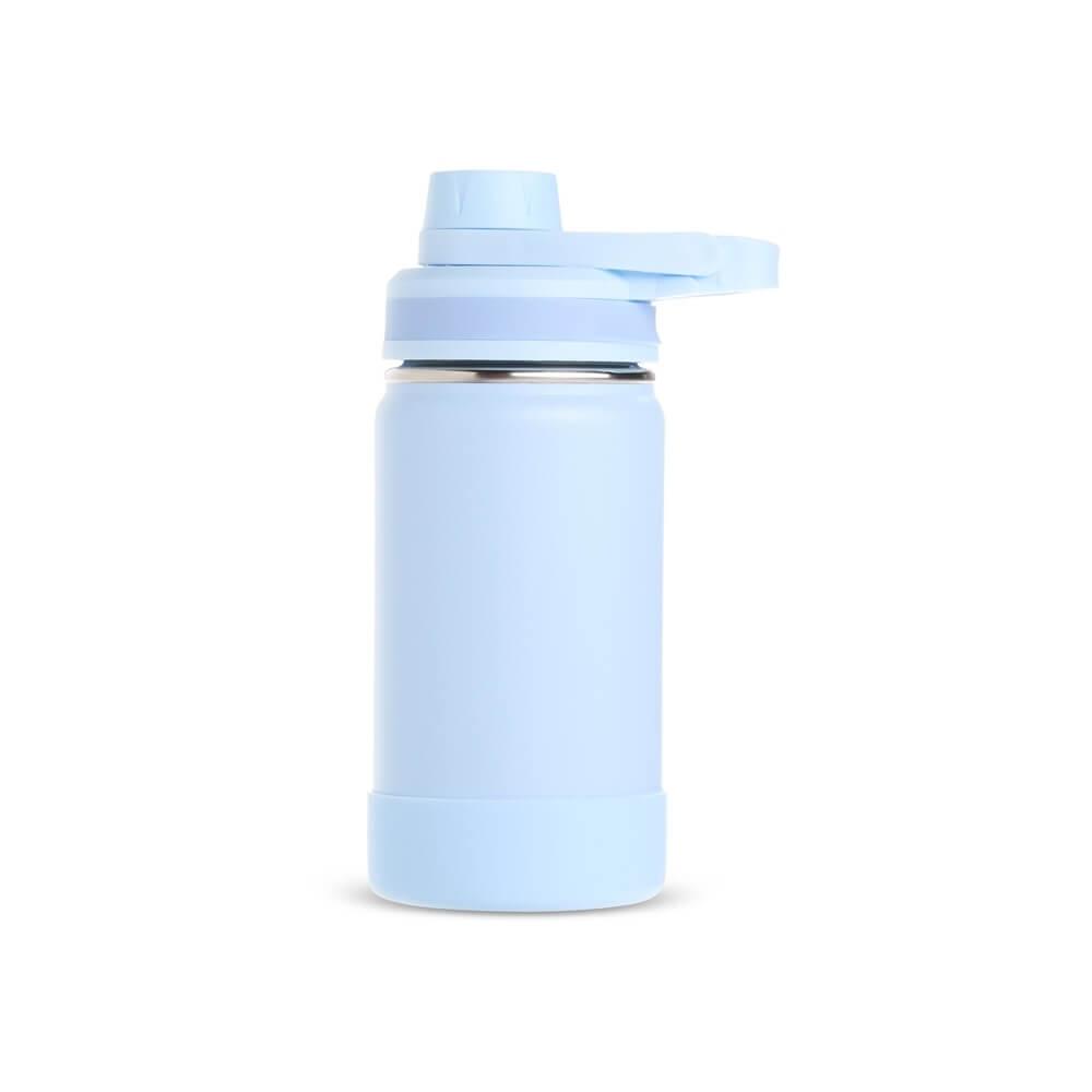 Garrafa Térmica 350ml GA1888 na cor Azul claro, brinde personalizado Sky Brindes