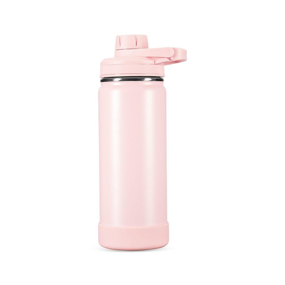 Garrafa Térmica 550ml GA1890 na cor Rosa, brinde personalizado Sky Brindes