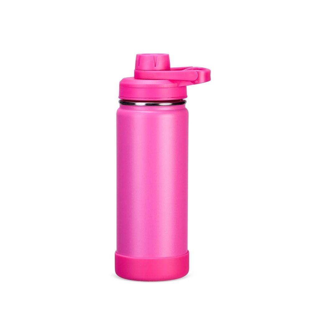 Garrafa Térmica 550ml GA1890 na cor Rosa escuro, brinde personalizado Sky Brindes