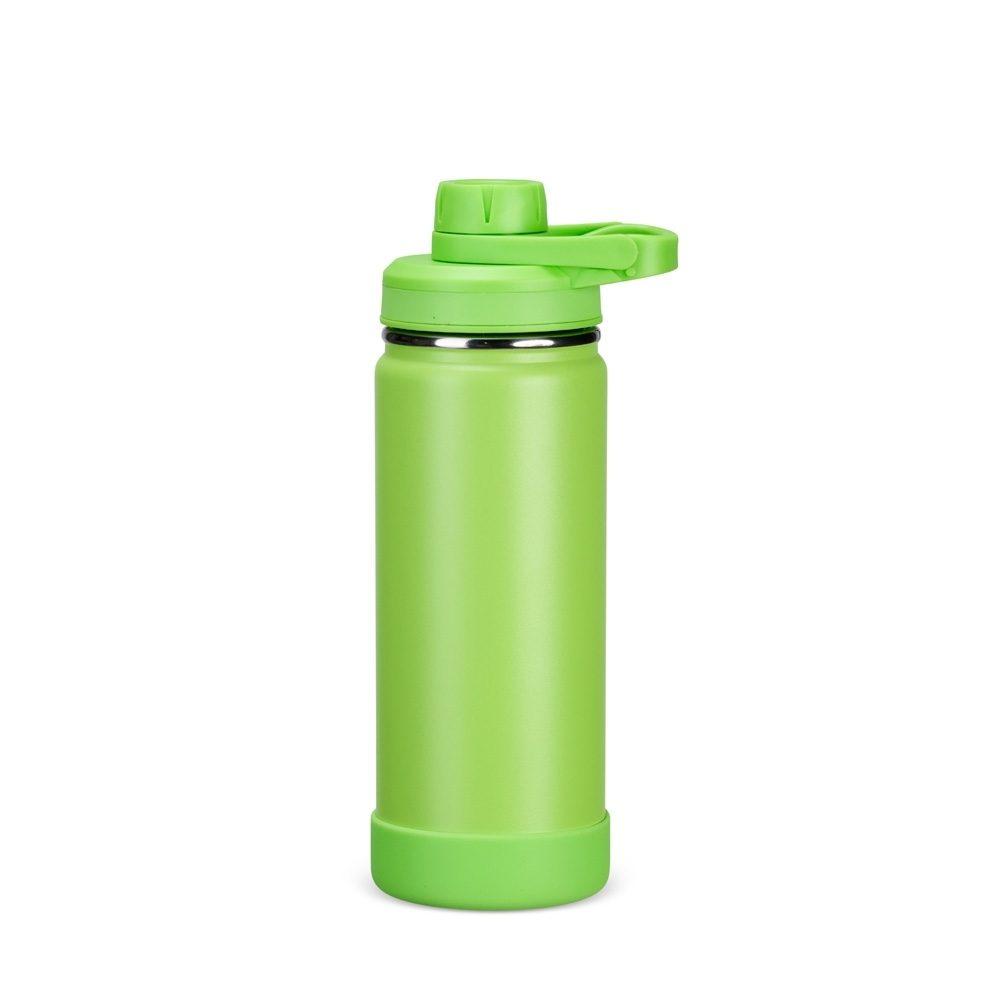 Garrafa Térmica 550ml GA1890 na cor Verde claro, brinde personalizado Sky Brindes