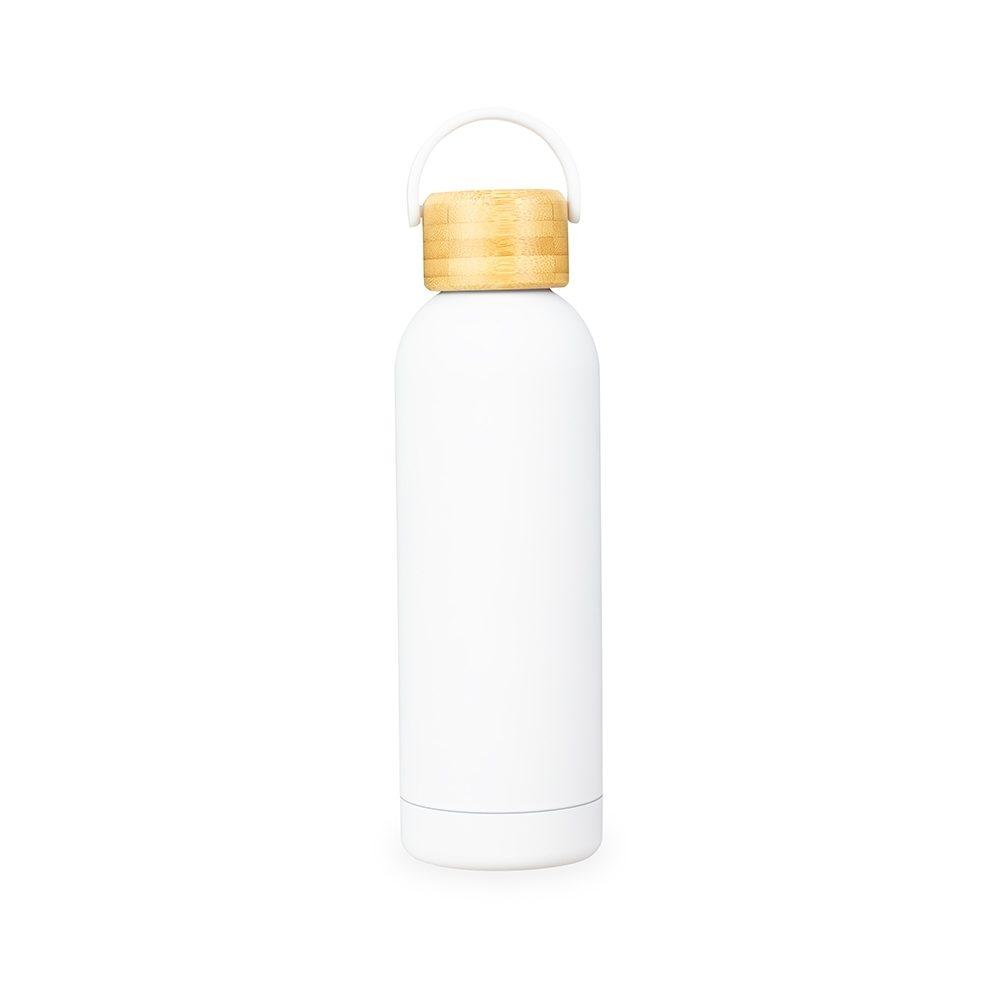 Garrafa Térmica 500ml GA1894 na cor Branco, brinde personalizado Sky Brindes