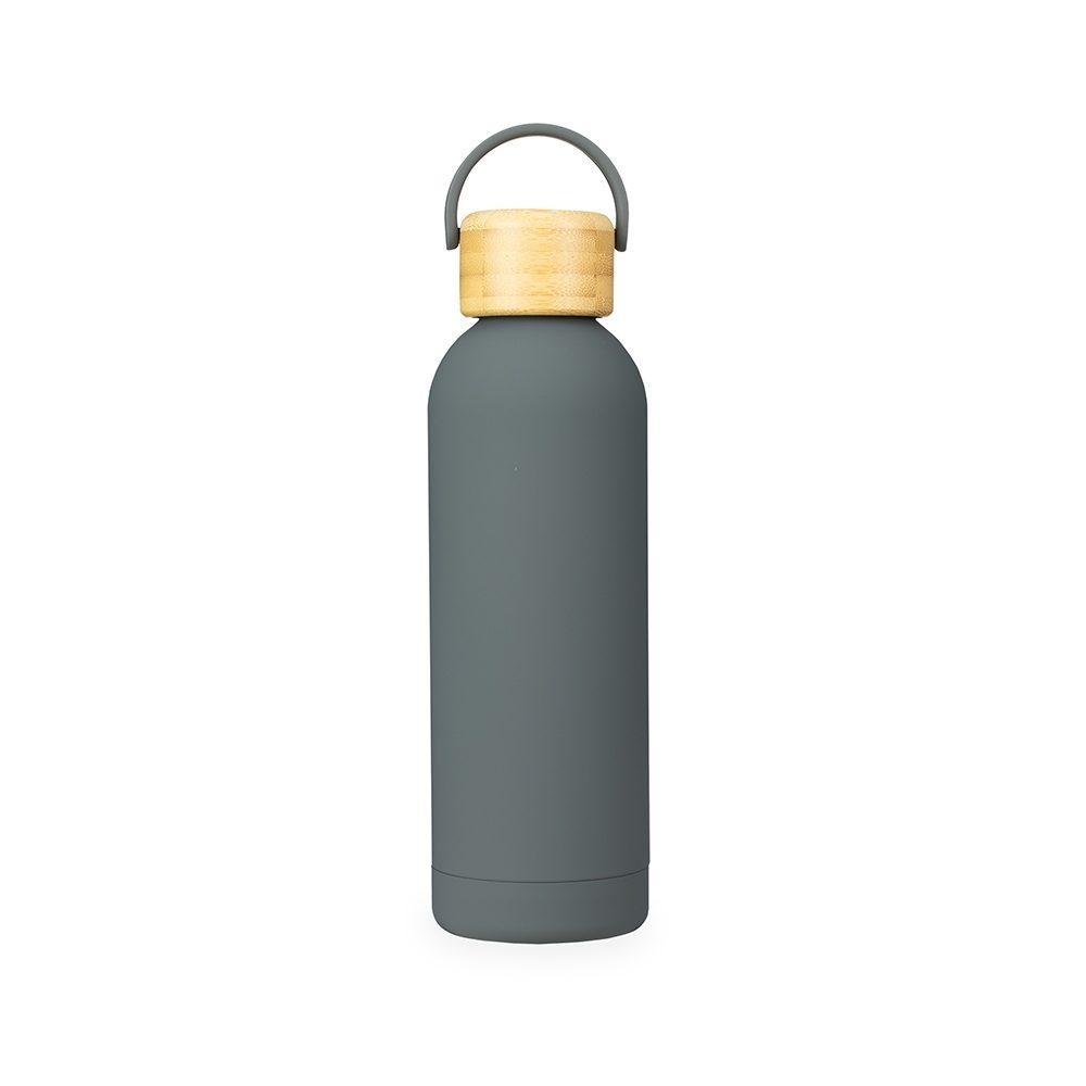 Garrafa Térmica 500ml GA1894 na cor Cinza, brinde personalizado Sky Brindes