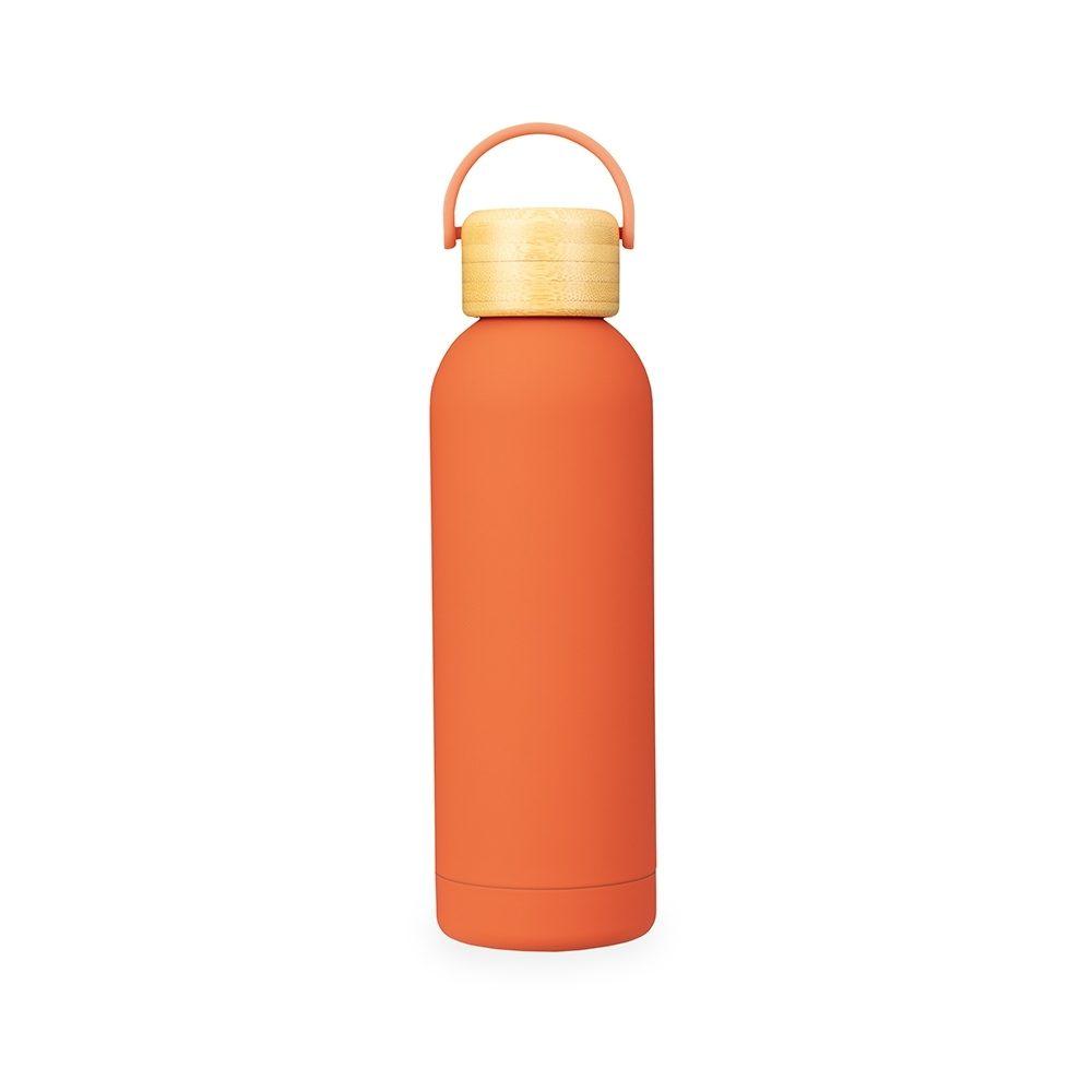 Garrafa Térmica 500ml GA1894 na cor Laranja, brinde personalizado Sky Brindes