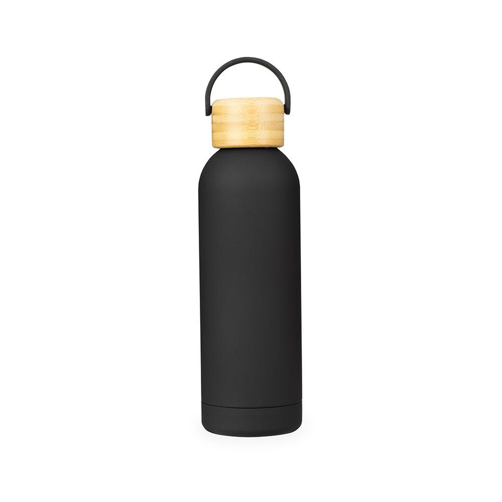 Garrafa Térmica 500ml GA1894 na cor Preto, brinde personalizado Sky Brindes