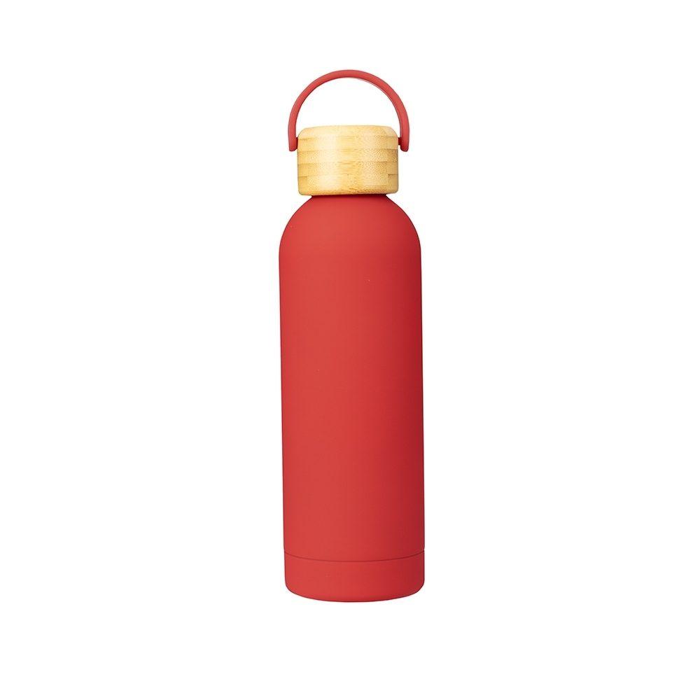 Garrafa Térmica 500ml GA1894 na cor Vermelho, brinde personalizado Sky Brindes