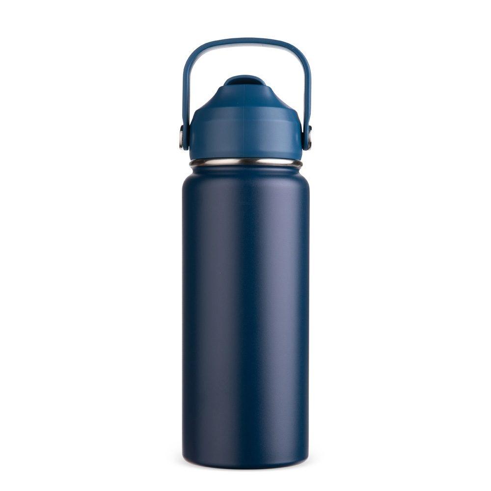 Garrafa Térmica 600ml GA1895 na cor Azul, brinde personalizado Sky Brindes