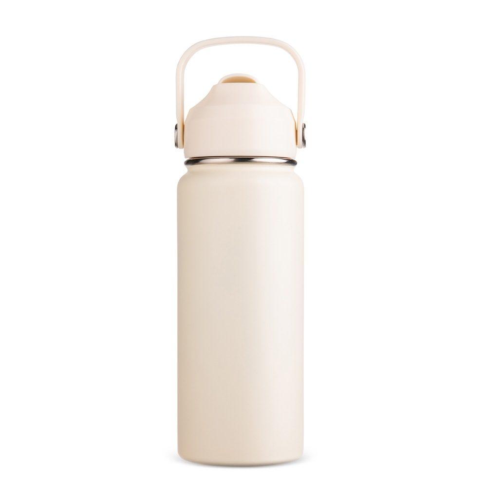 Garrafa Térmica 600ml GA1895 na cor Branco, brinde personalizado Sky Brindes