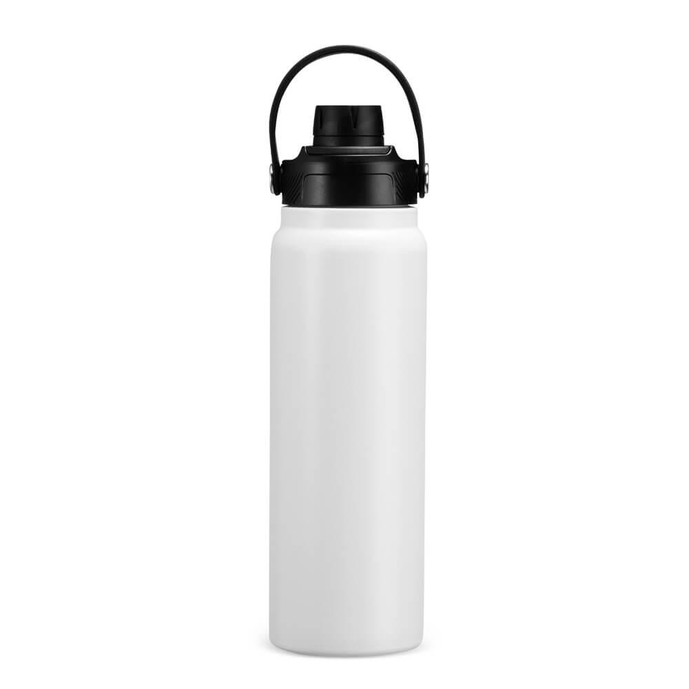 Garrafa Térmica 800ml GA1896 na cor Branco, brinde personalizado Sky Brindes