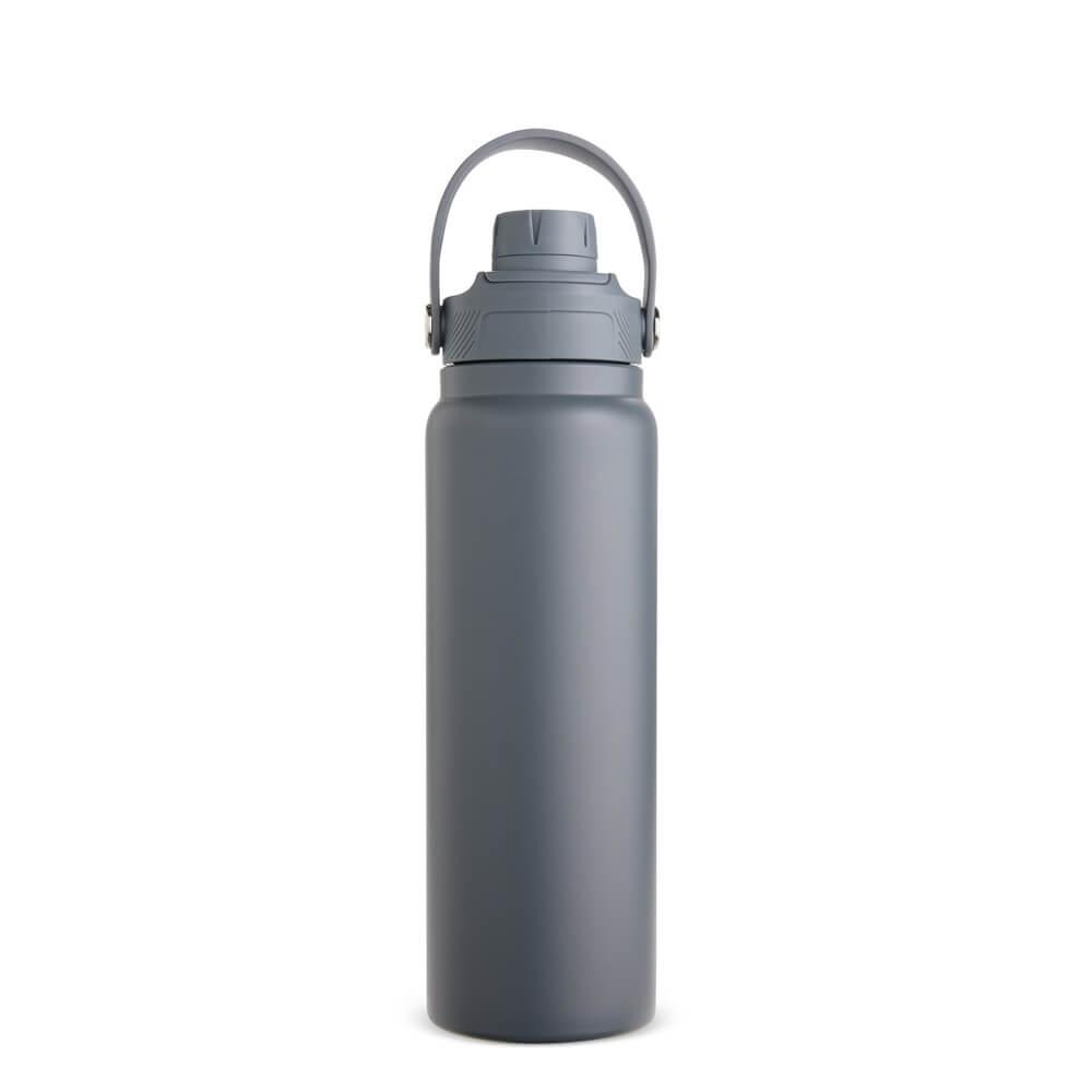 Garrafa Térmica 800ml GA1896 na cor Cinza escuro, brinde personalizado Sky Brindes