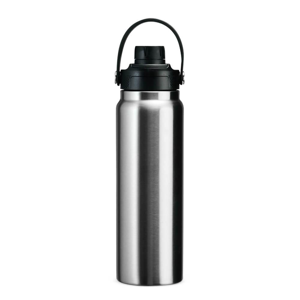 Garrafa Térmica 800ml GA1896 na cor Inox, brinde personalizado Sky Brindes