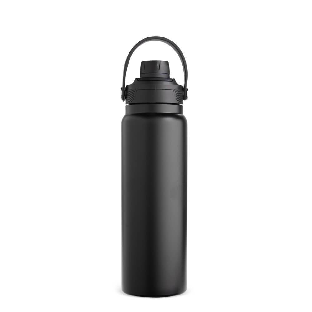 Garrafa Térmica 800ml GA1896 na cor Preto, brinde personalizado Sky Brindes