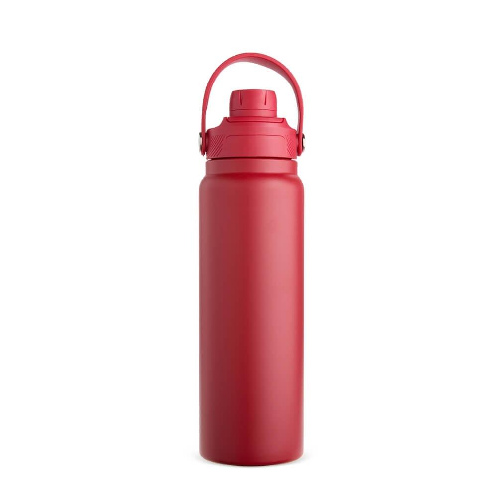 Garrafa Térmica 800ml GA1896 na cor Vermelho, brinde personalizado Sky Brindes