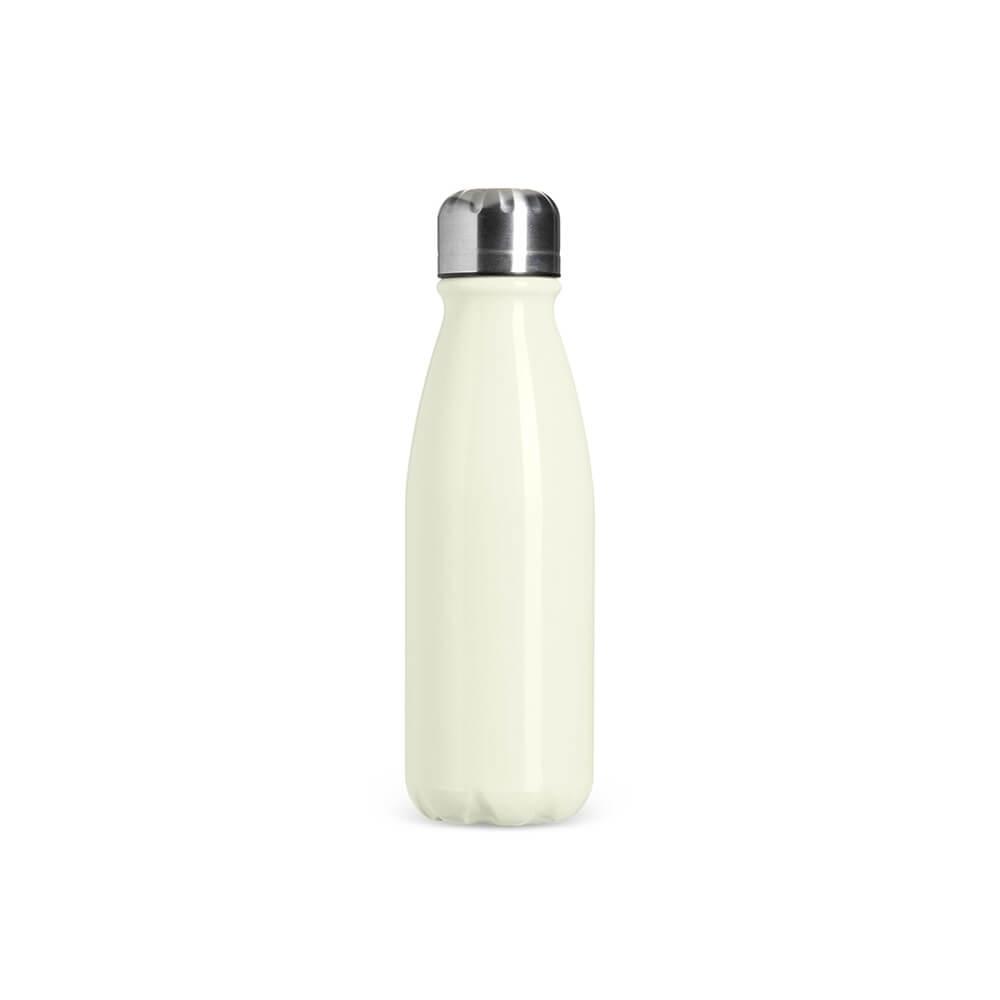 Garrafa de Alumínio 550ml GA1897 na cor Bege, brinde personalizado Sky Brindes