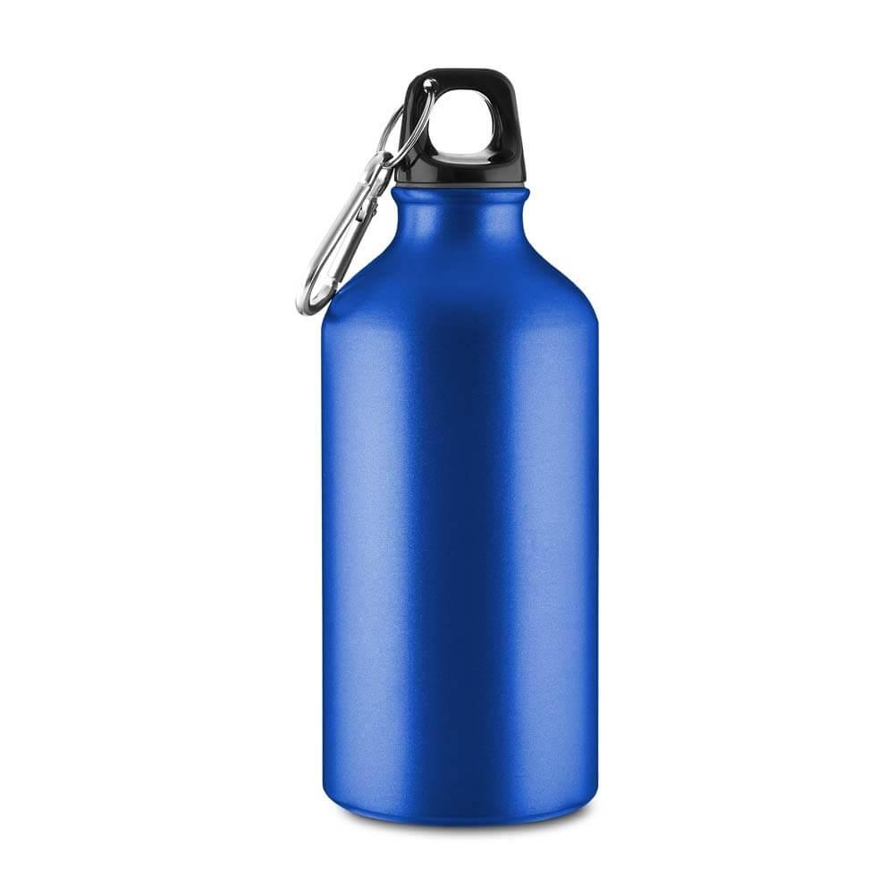 Garrafa de Alumínio 550ml GA1899 na cor Azul, brinde personalizado Sky Brindes