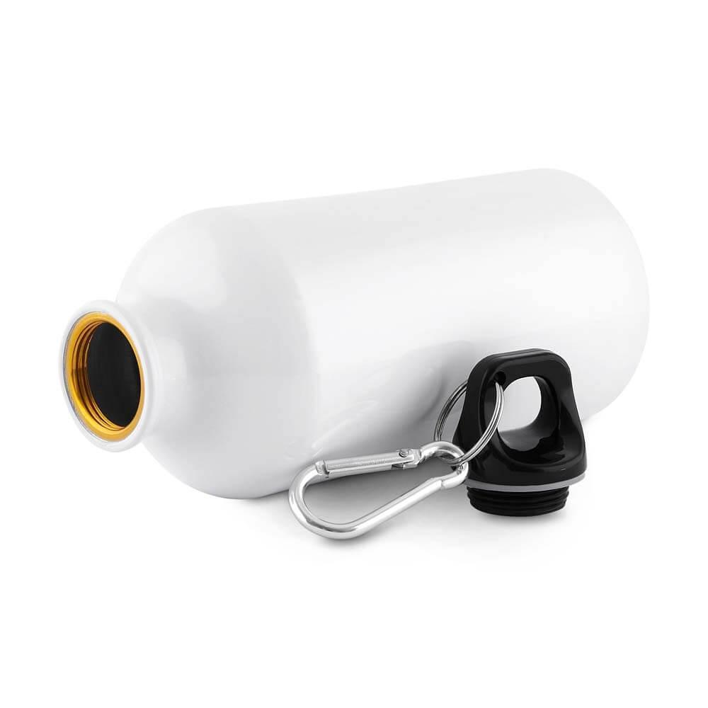 Garrafa de Alumínio 550ml GA1899 na cor Azul, brinde personalizado Sky Brindes