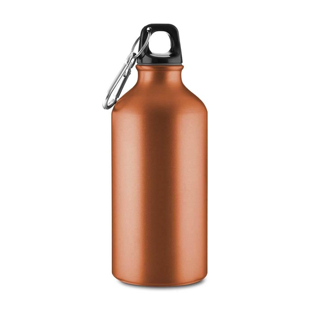 Garrafa de Alumínio 550ml GA1899 na cor Laranja, brinde personalizado Sky Brindes