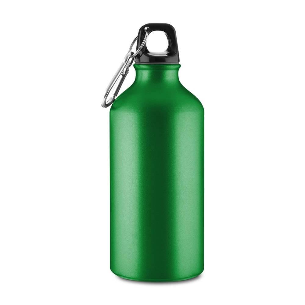 Garrafa de Alumínio 550ml GA1899 na cor Verde, brinde personalizado Sky Brindes