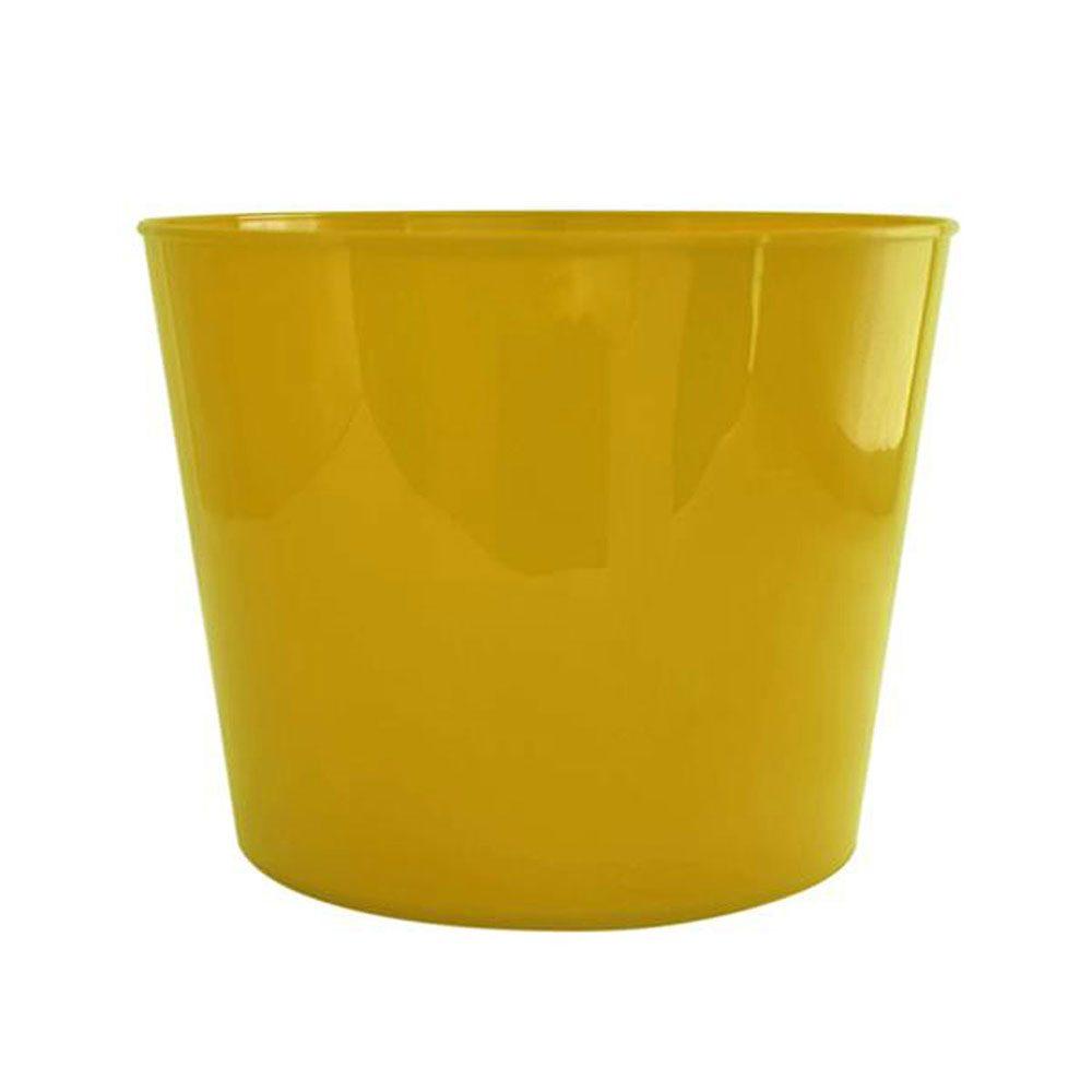 Balde de Pipoca 1,6 lt GO1308 na cor Amarelo, brinde personalizado Sky Brindes