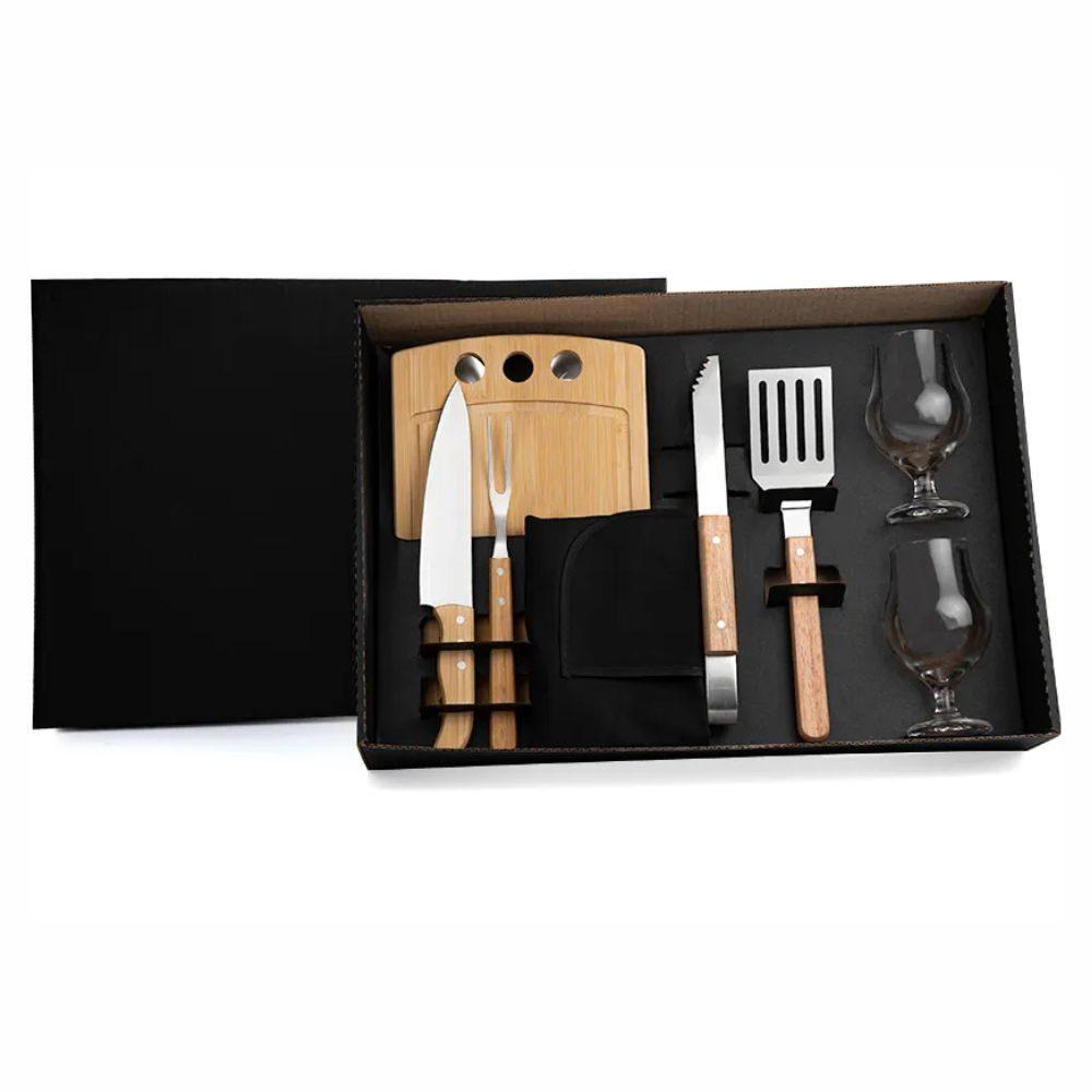 Kit Churrasco Hambúrguer GO1415 na cor Único, brinde personalizado Sky Brindes