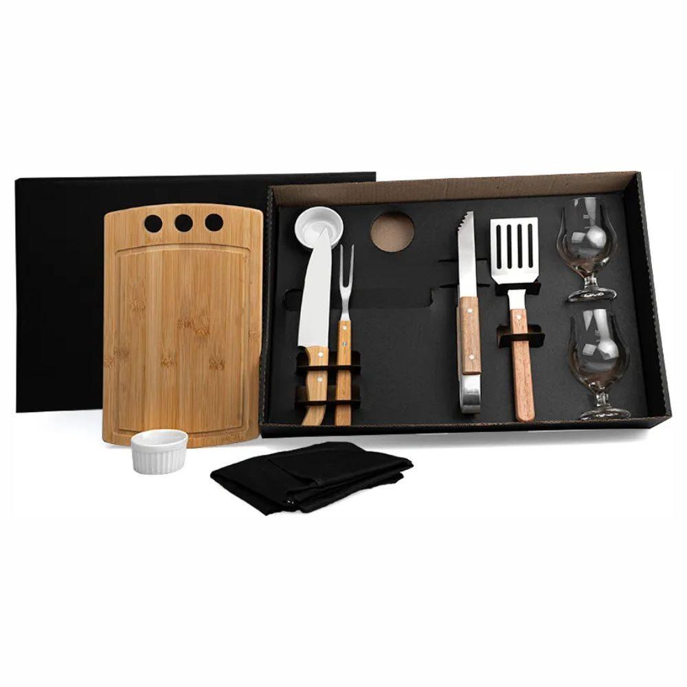 Kit Churrasco Hambúrguer GO1415 na cor Único, brinde personalizado Sky Brindes