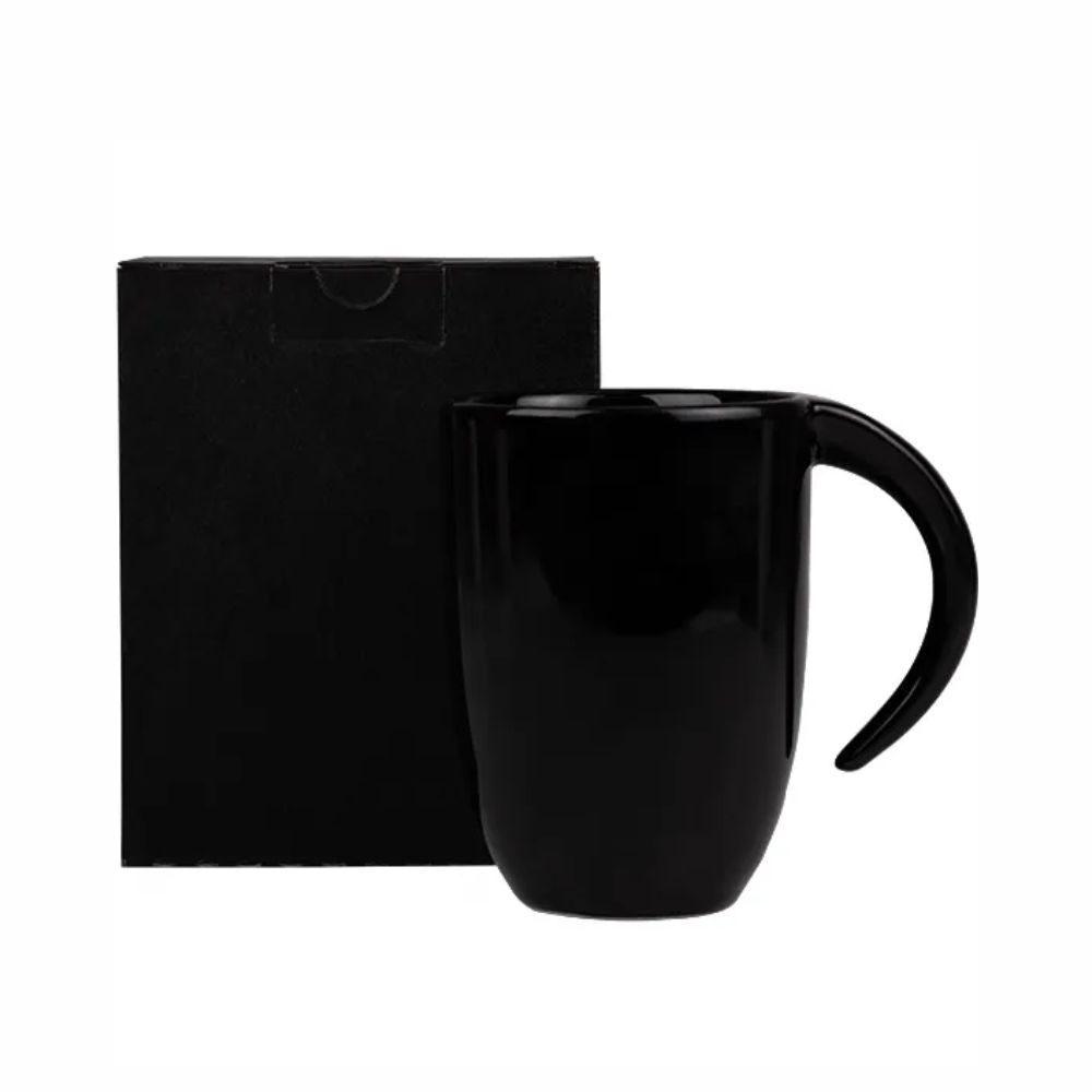 Caneca Cerâmica 350Ml GO1420 na cor Branco, brinde personalizado Sky Brindes