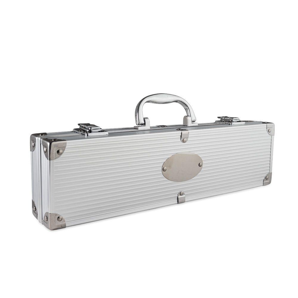 Kit Churrasco Maleta - 3 Peças GO1455 na cor Único, brinde personalizado Sky Brindes