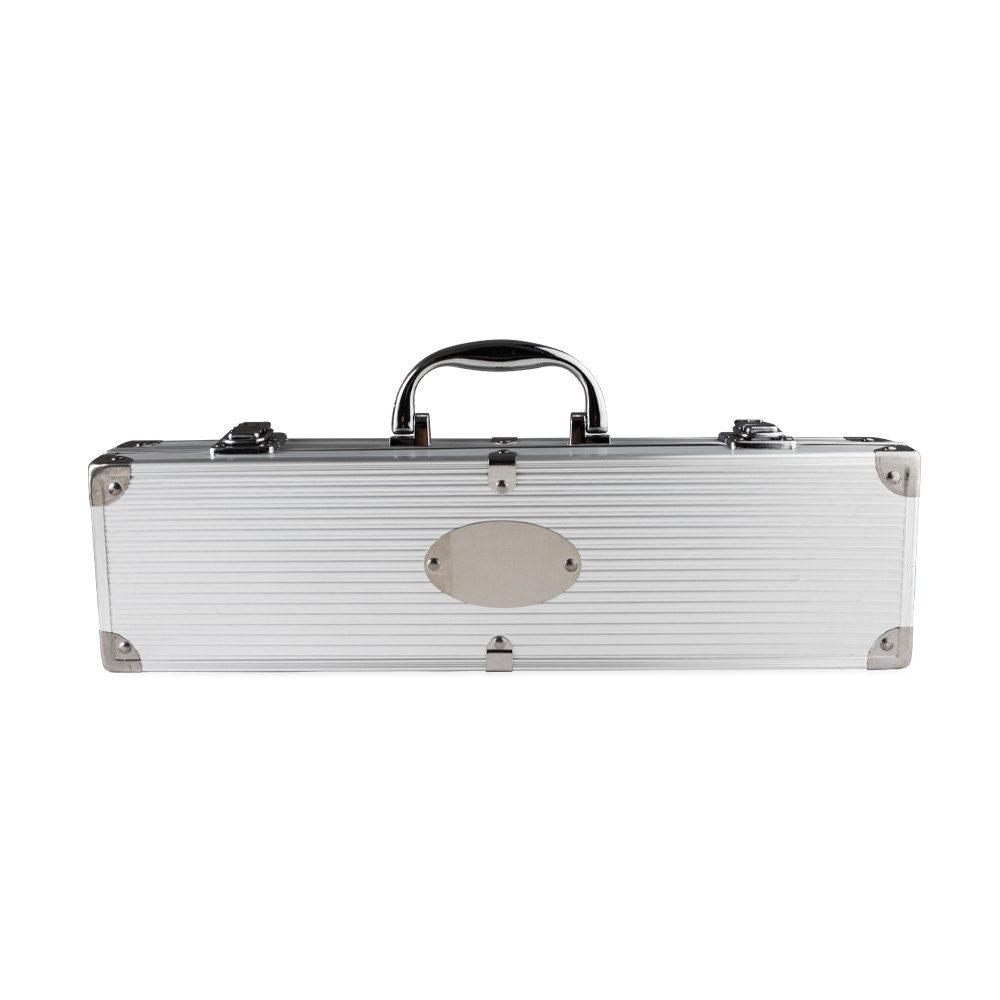 Kit Churrasco Maleta - 3 Peças GO1455 na cor Único, brinde personalizado Sky Brindes