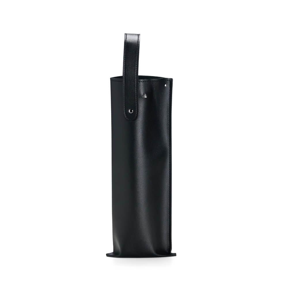 Porta Garrafa de Vinho GO1457 na cor Preto, brinde personalizado Sky Brindes