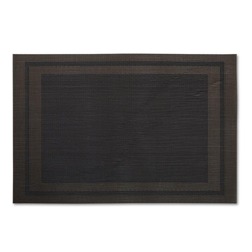 Jogo Americano PVC GO1459 na cor Preto, brinde personalizado Sky Brindes