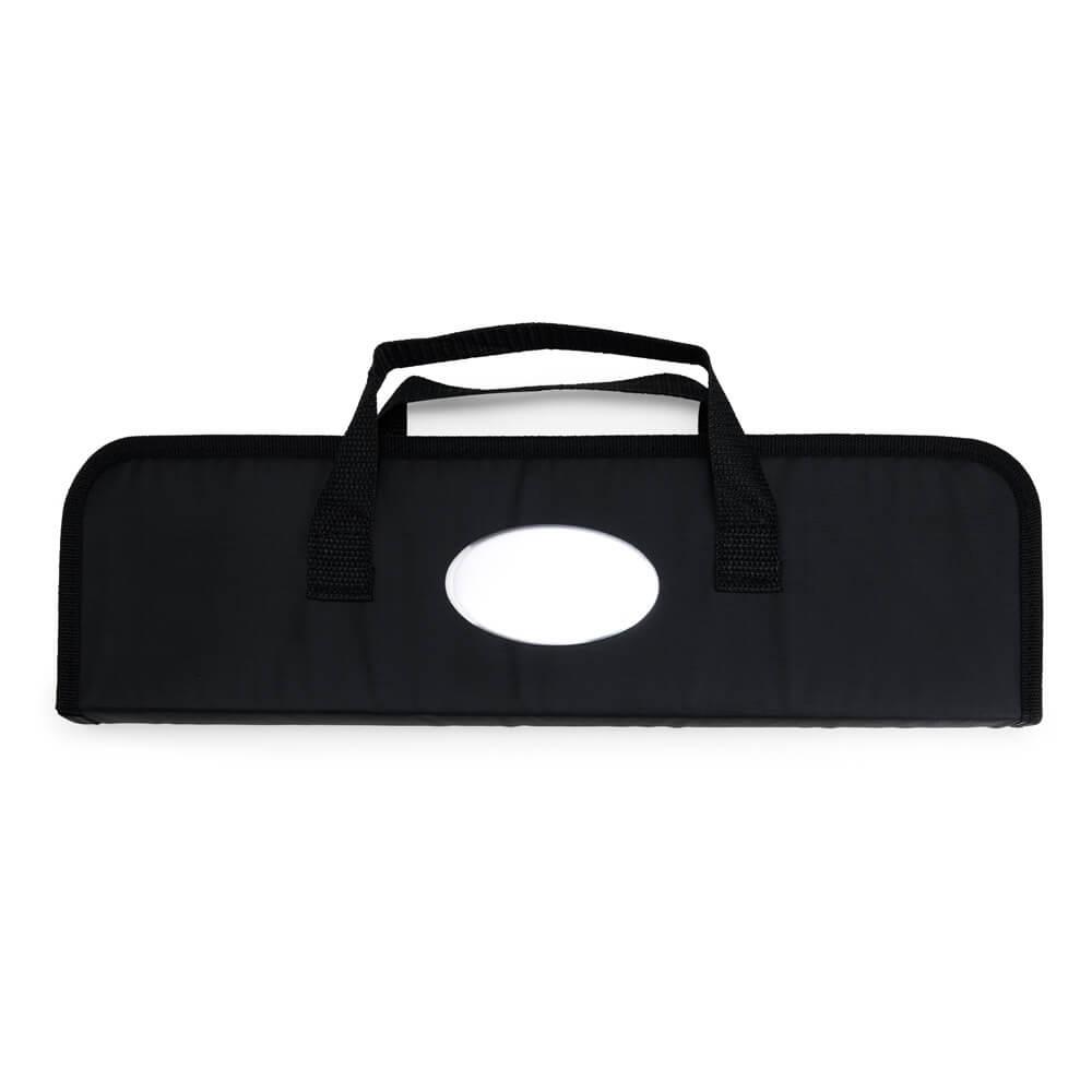Kit Churrasco 5 Peças GO1462 na cor Preto, brinde personalizado Sky Brindes