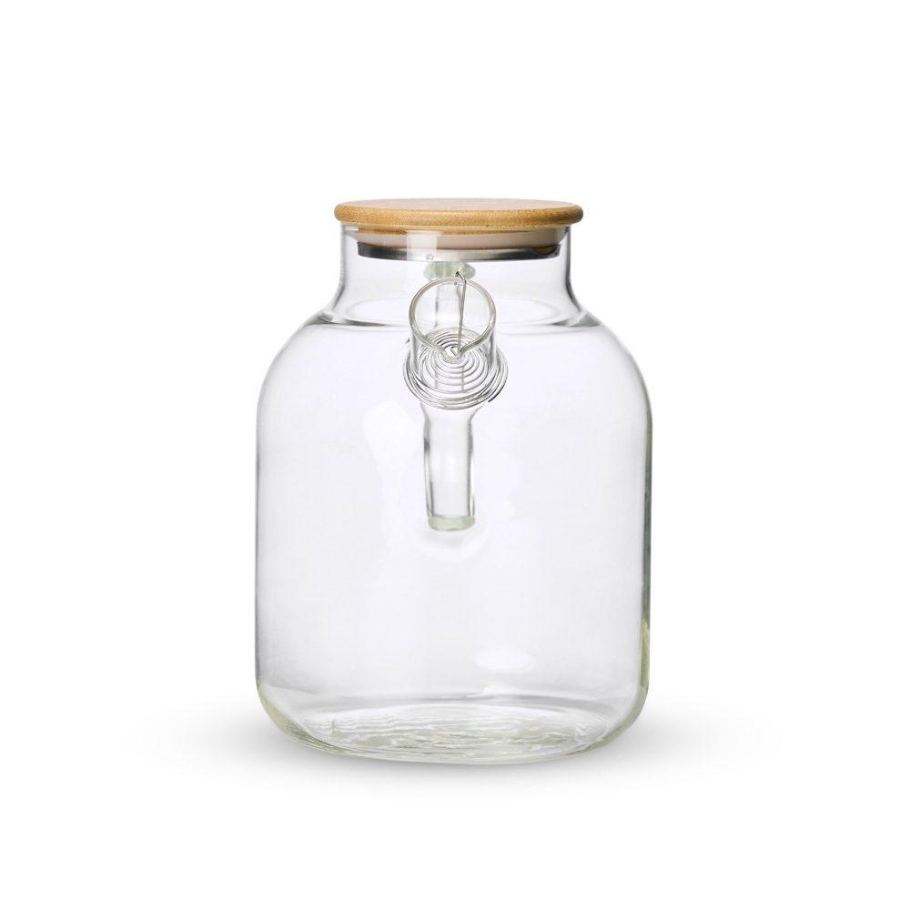 Chaleira Vidro 1,8 Litros GO1484 na cor Transparente, brinde personalizado Sky Brindes